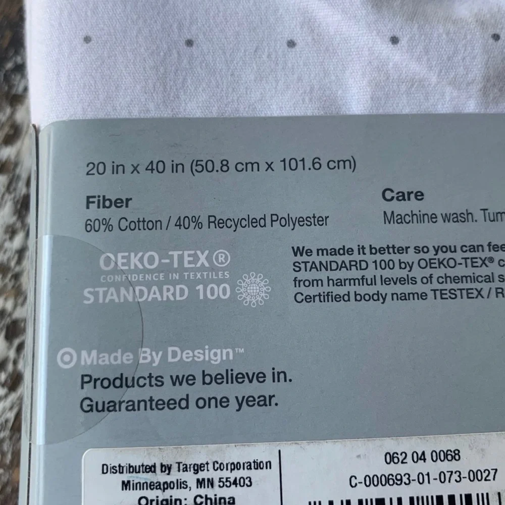 Target King easy care pillowcase set NWT
